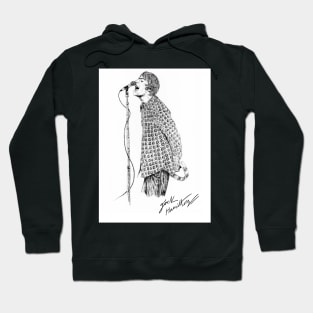 L G Original Ink Drawing Print Hoodie